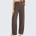 Women's High-Waist Straight Stretch Trousers image 1