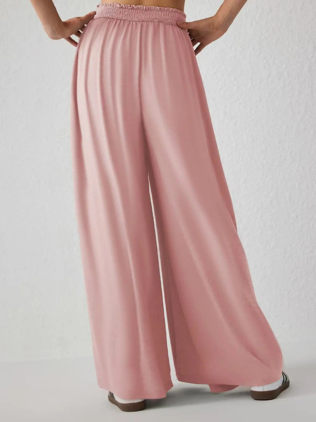 Women's Wide-Leg Stretch Woven Trousers image 2