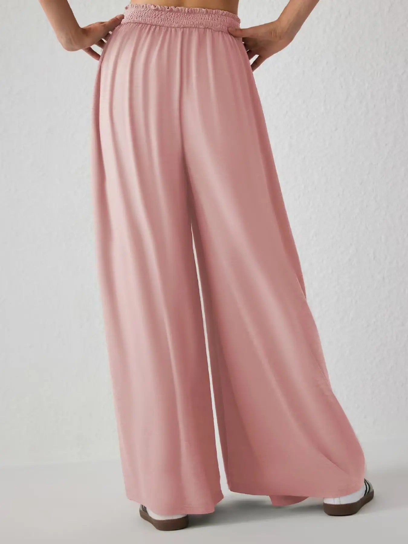 Women's Wide-Leg Stretch Woven Trousers image 2