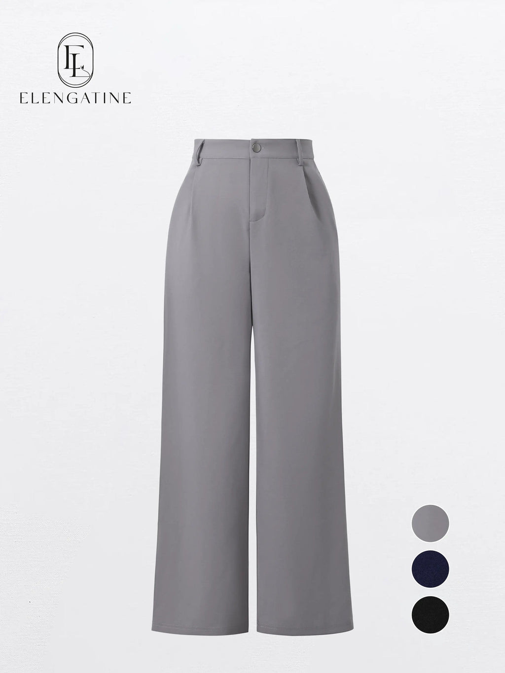 Women's Cropped Stretch Casual Trousers image 1