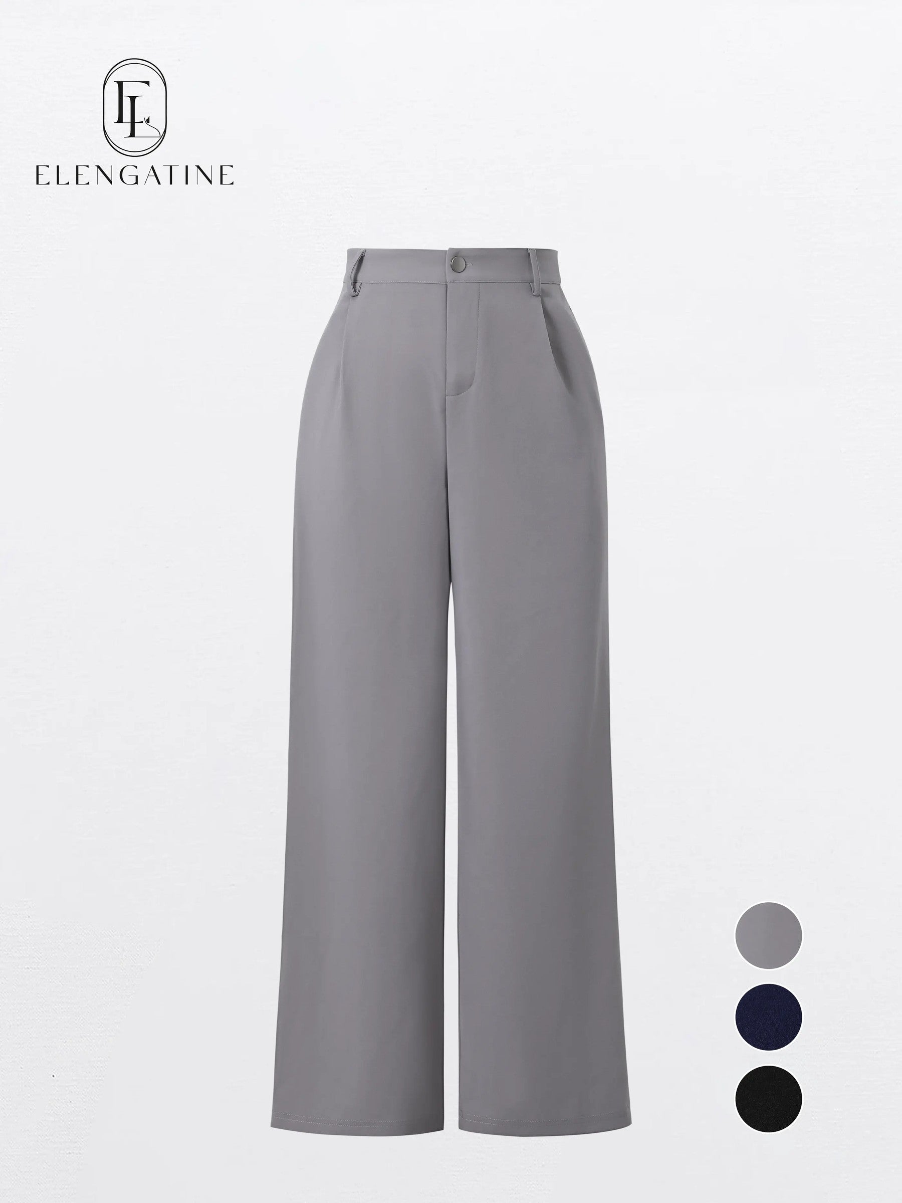 Women's Cropped Stretch Casual Trousers image 1