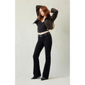Women's Bootcut Stretch Cotton Trousers image 1
