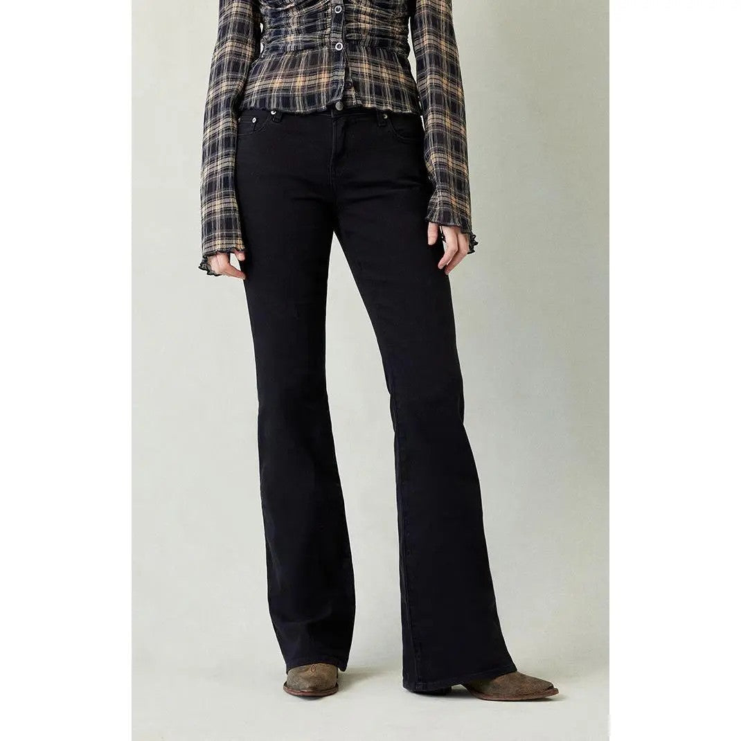 Women's Bootcut Stretch Cotton Trousers image 2