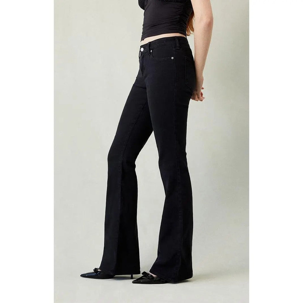 Women's Bootcut Stretch Cotton Trousers image 3