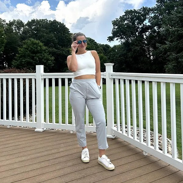 Women's Stretch Cargo-Style Trousers image 6