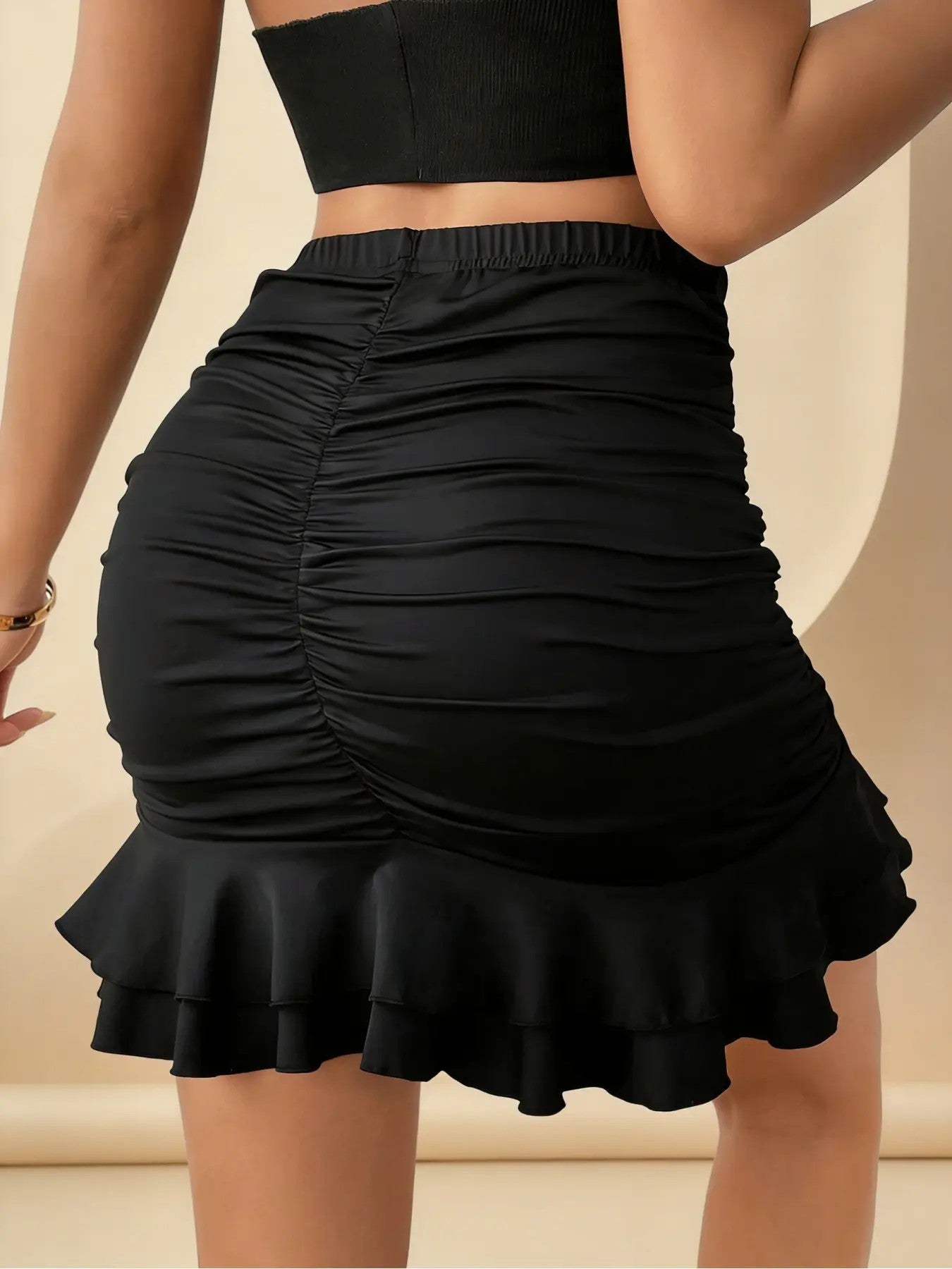 Women's Polyester Pleated Midi Skirt image 2