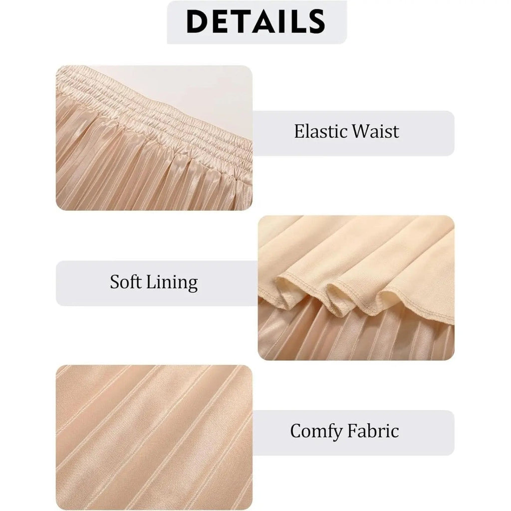 Women's Polyester A-Line Midi Skirt image 5