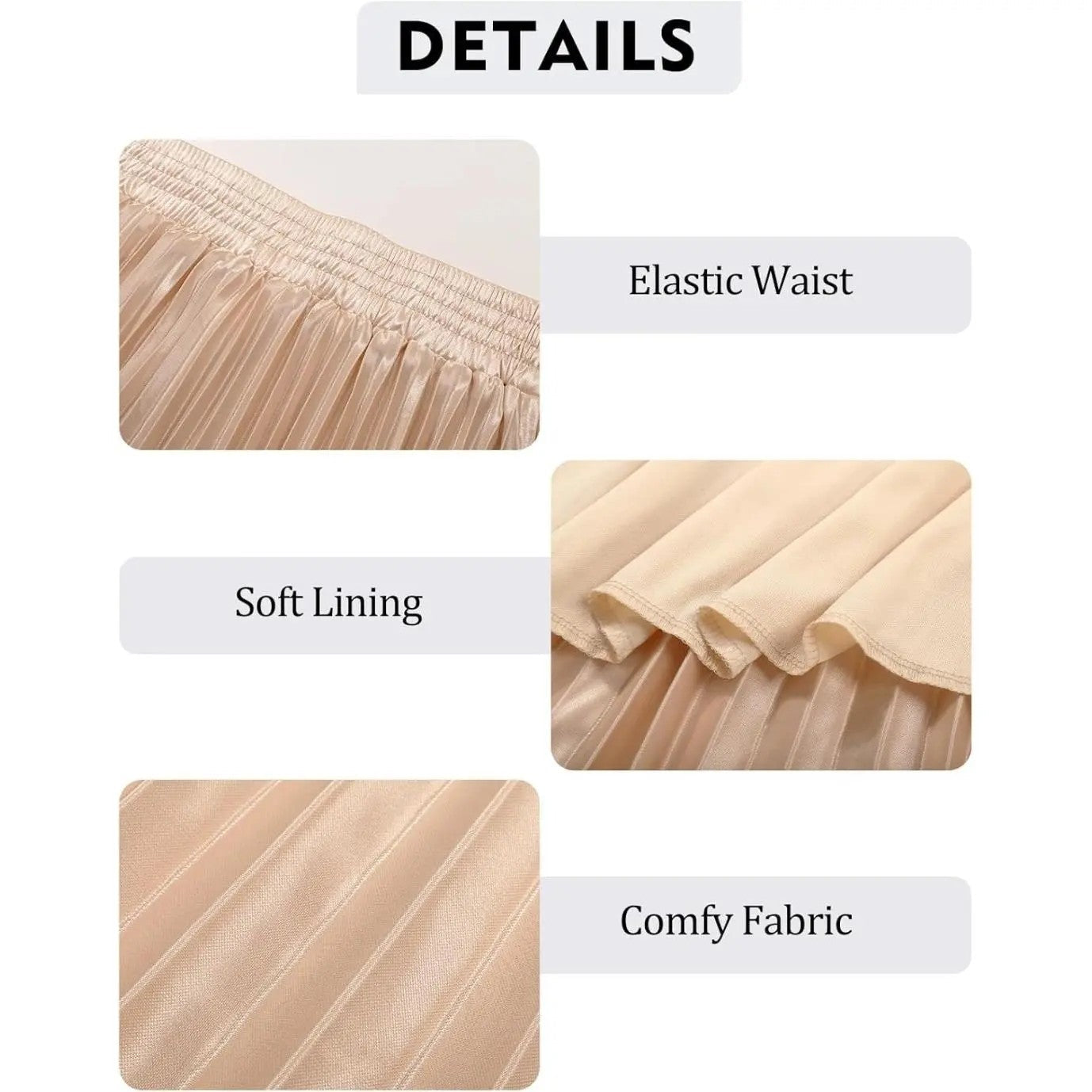 Women's Polyester A-Line Midi Skirt image 5
