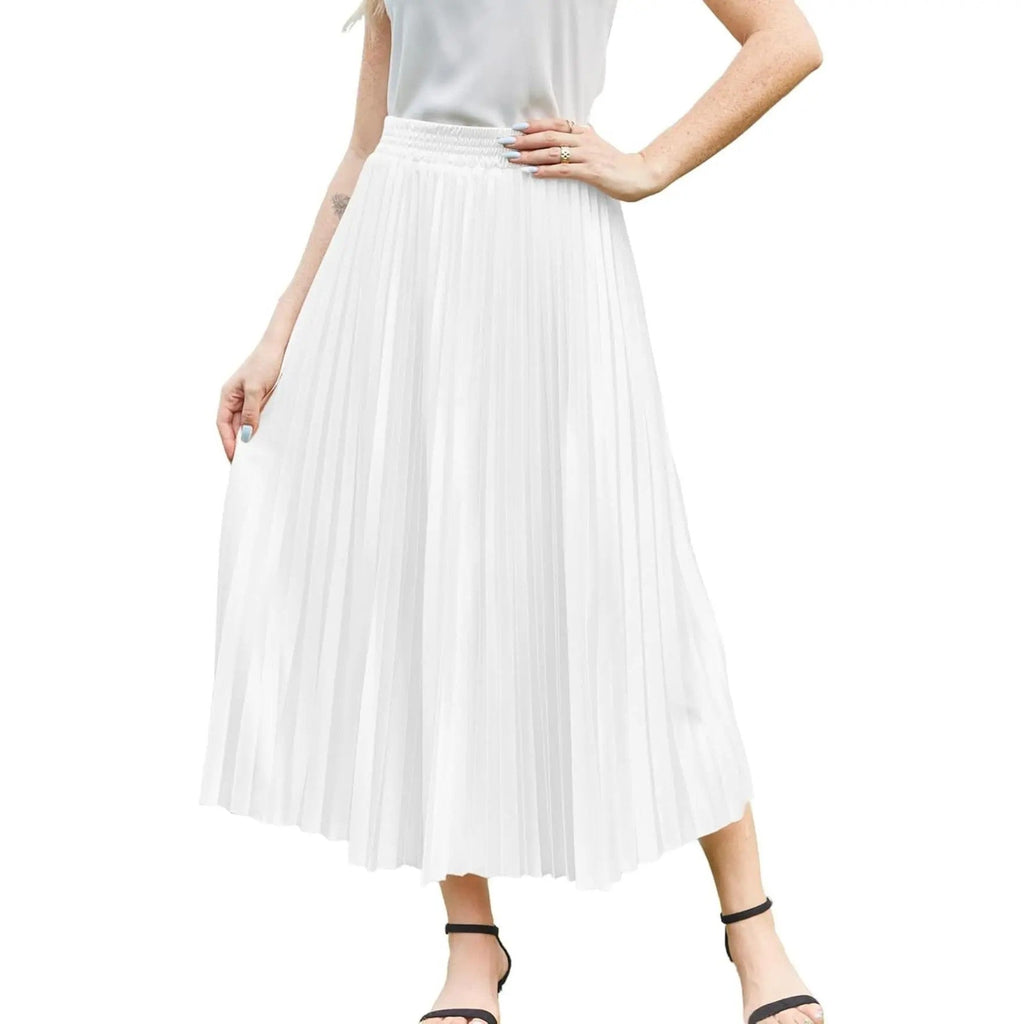 Women's Polyester A-Line Midi Skirt image 7