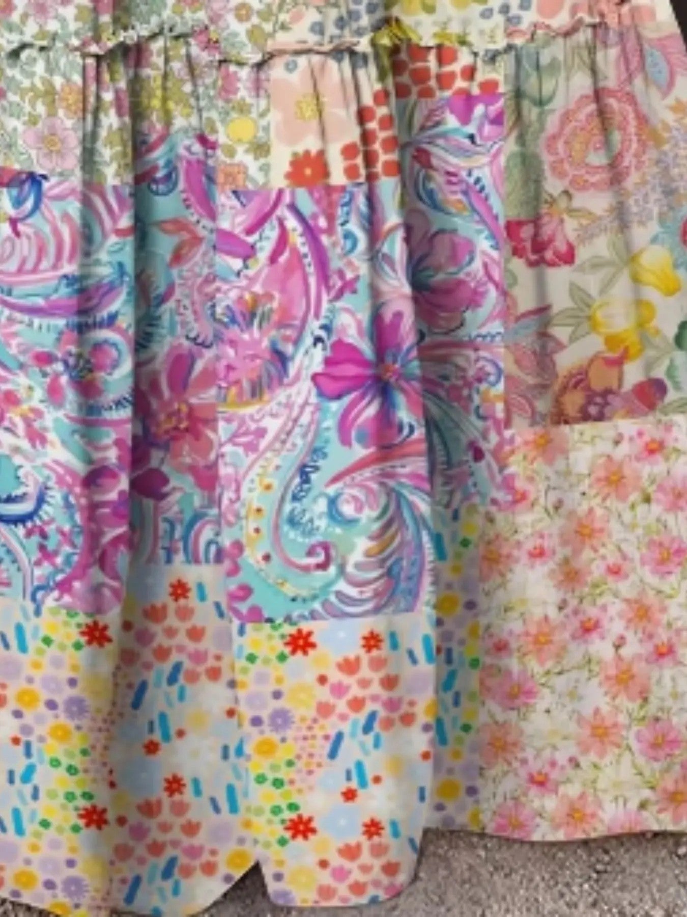 Women's Flowing Polyester Maxi Skirt image 4