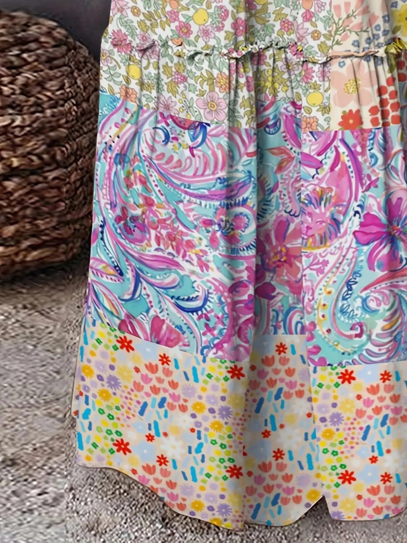Women's Flowing Polyester Maxi Skirt image 5