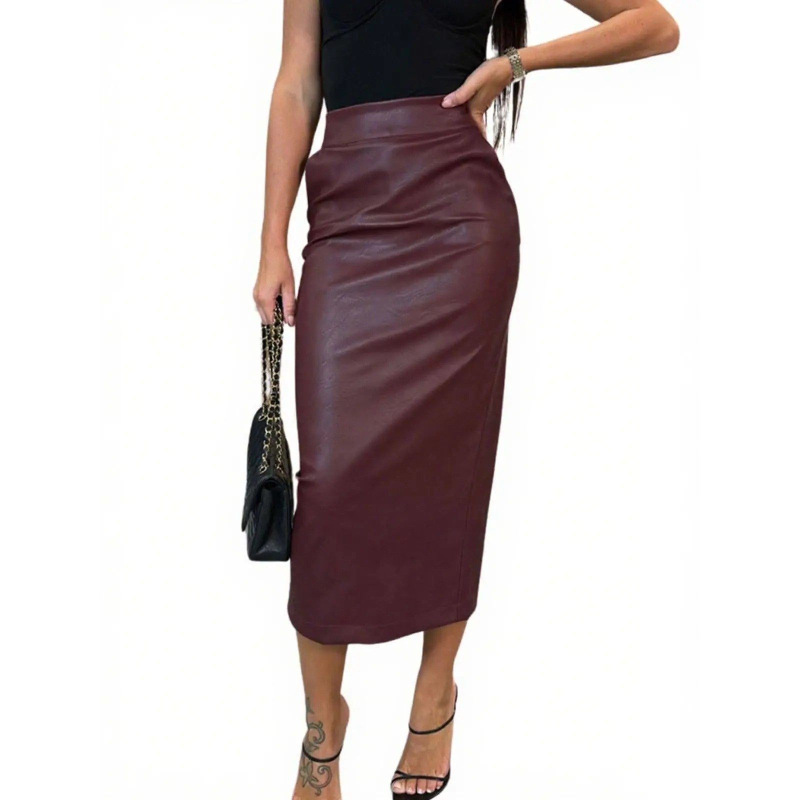 Women's Polyester Pencil Skirt image 1