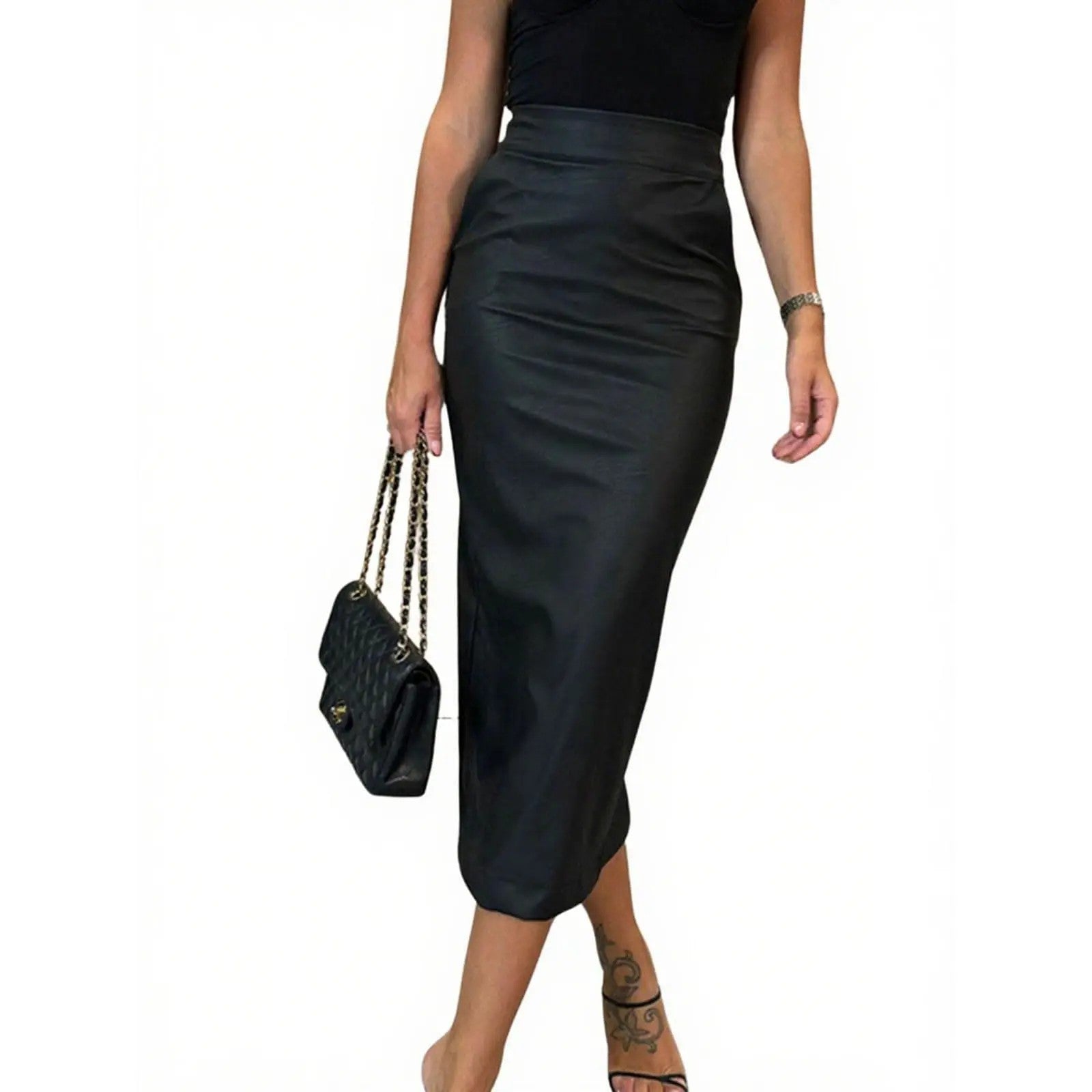 Women's Polyester Pencil Skirt image 3