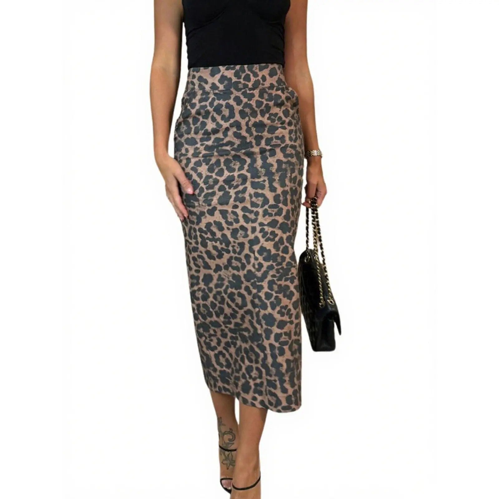 Women's Polyester Pencil Skirt image 5
