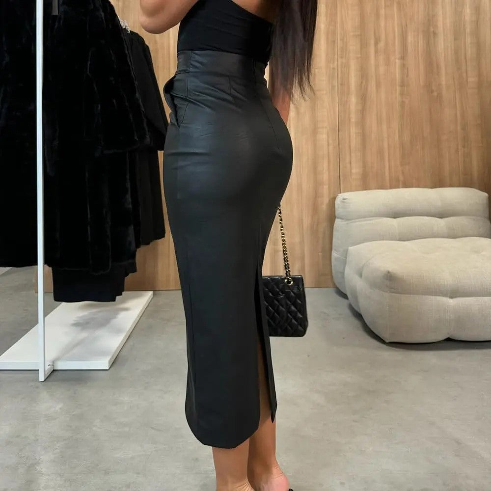 Women's Polyester Pencil Skirt image 6