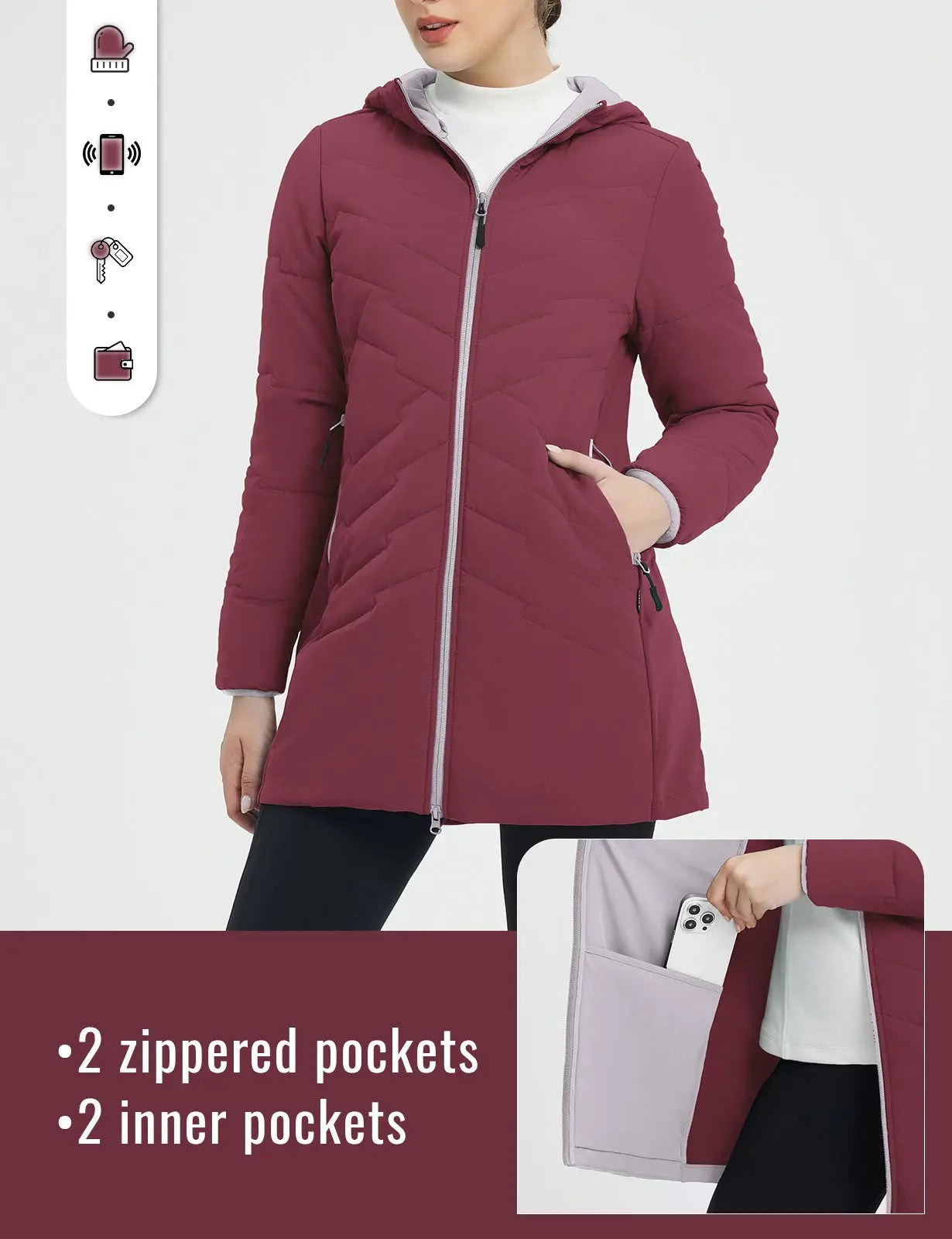 Women's Lightweight Padded Jacket image 5