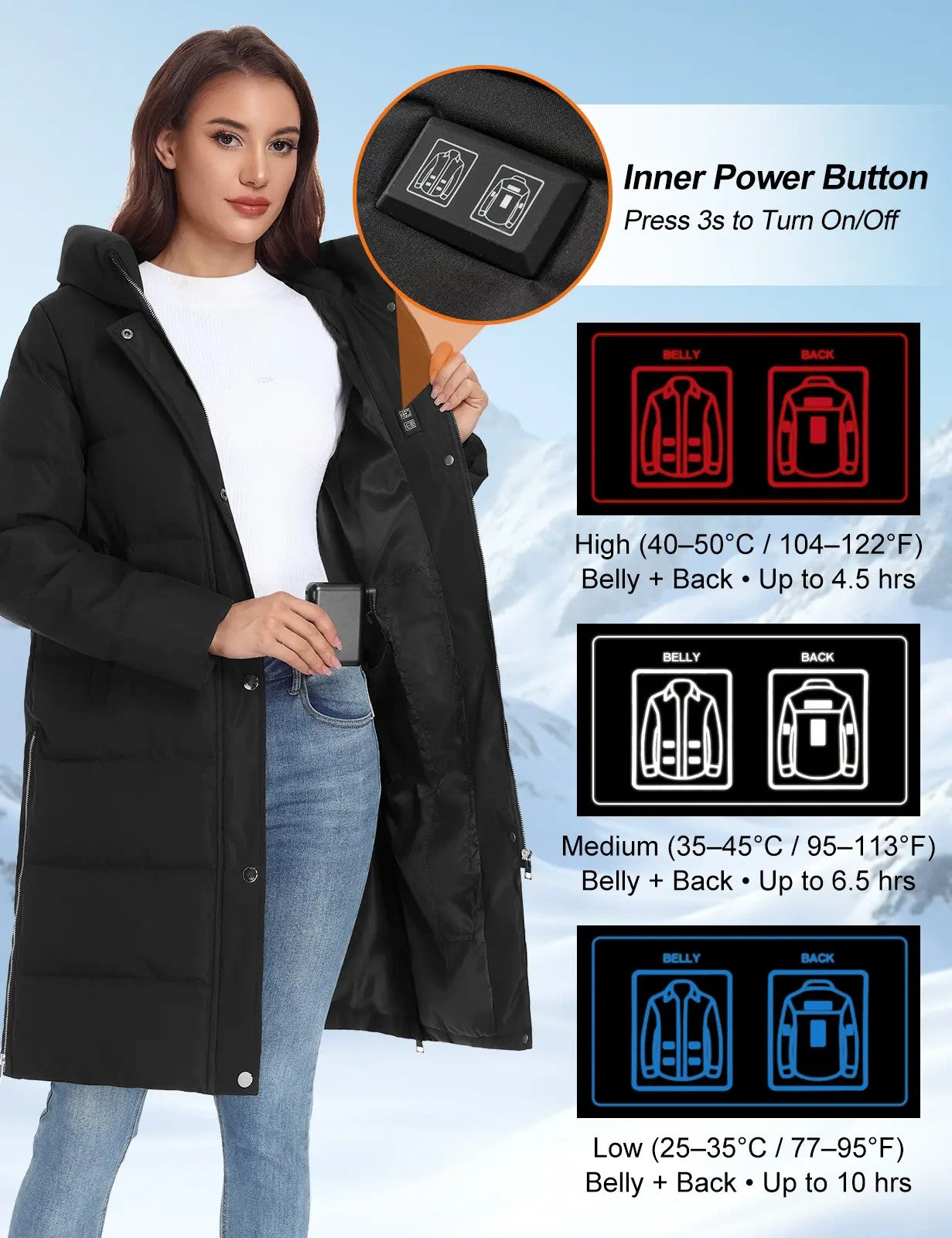 Women's Hooded Padded Coat image 6