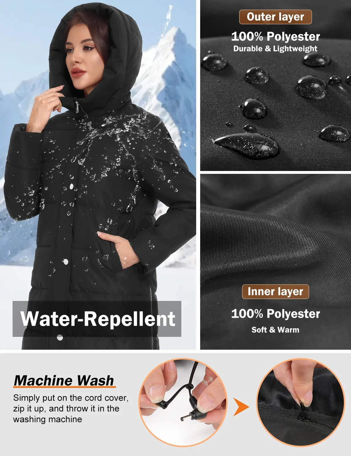 Women's Hooded Padded Coat image 7