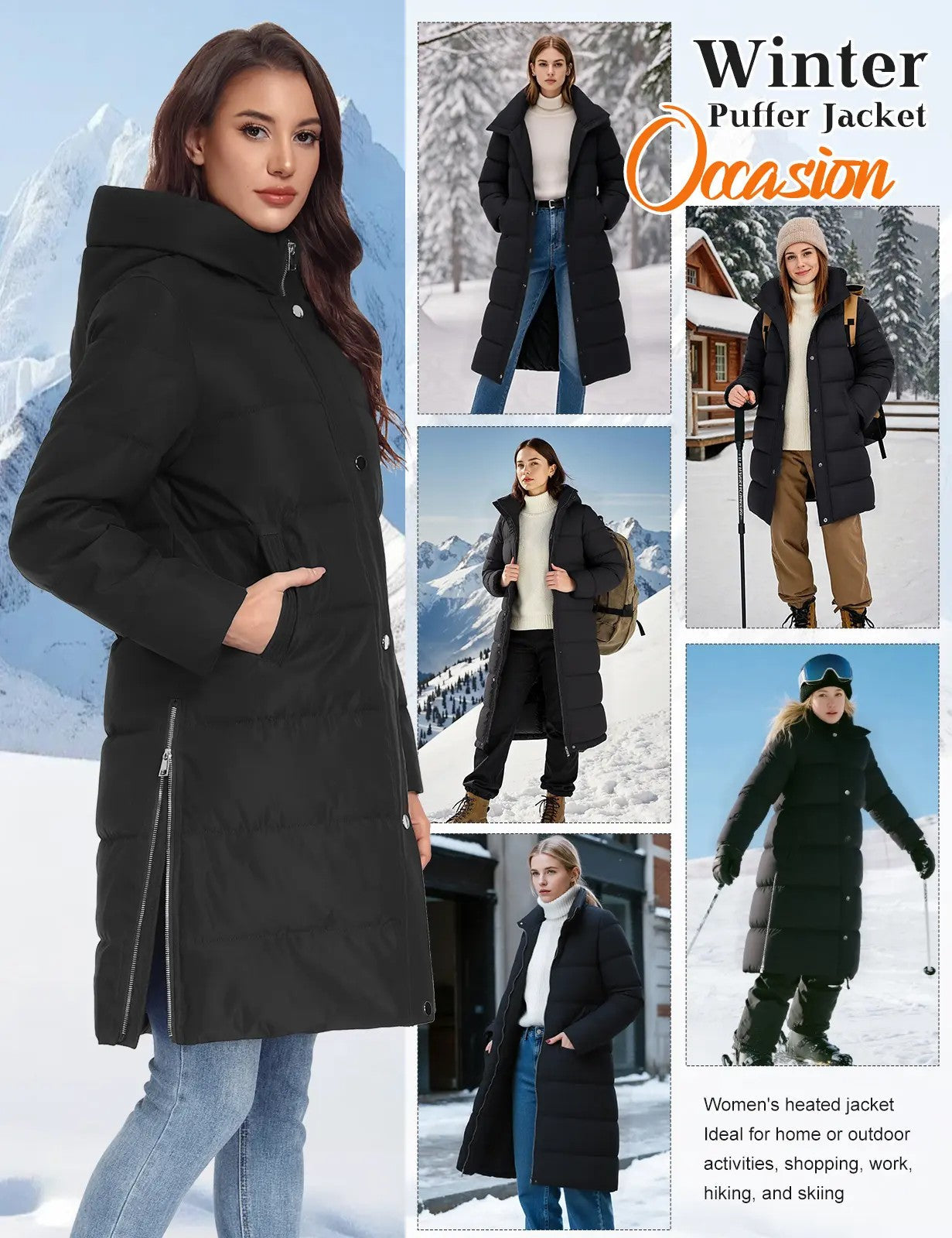 Women's Hooded Padded Coat image 8