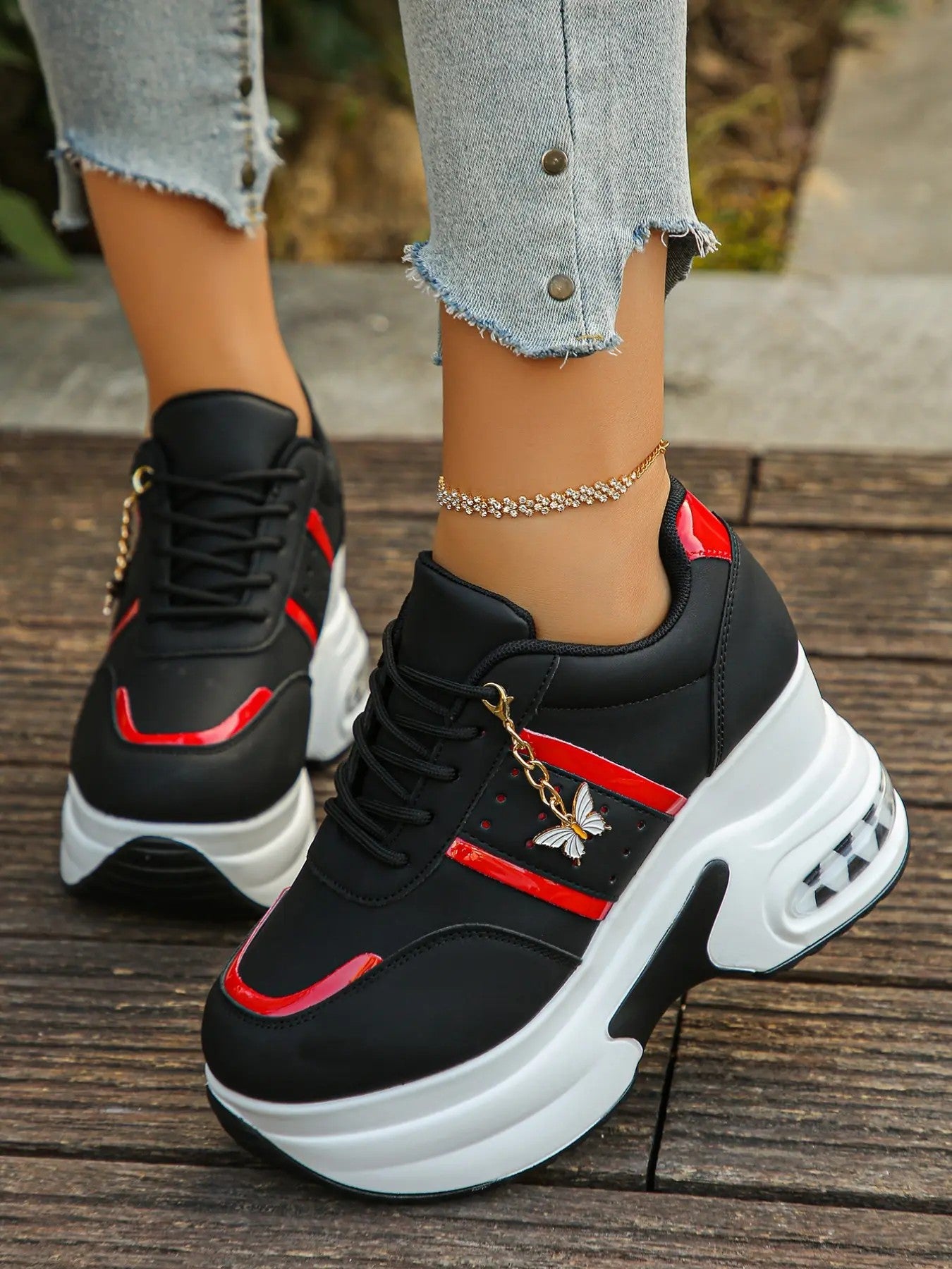 Women's PU Platform Casual Shoes image 6