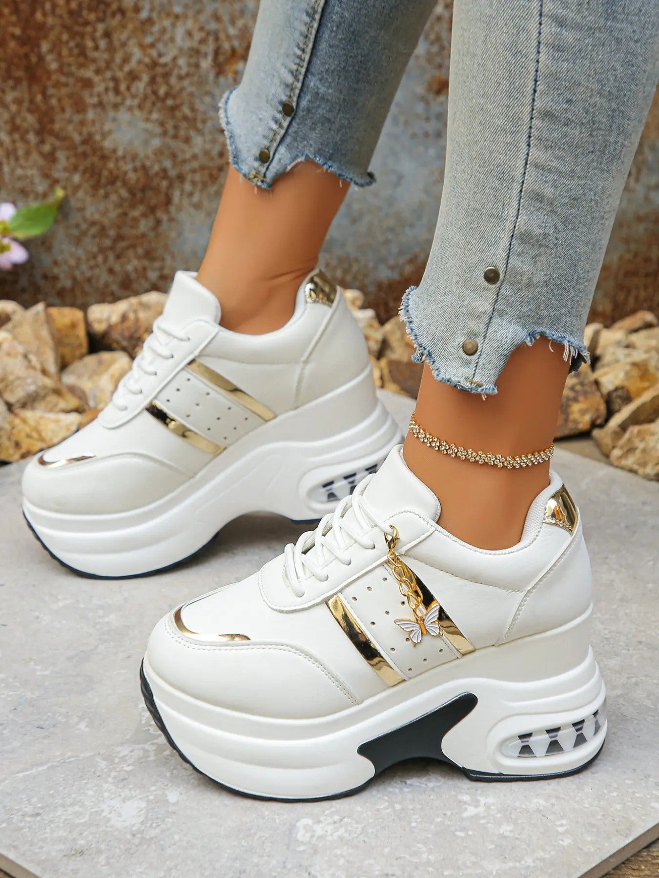 Women's PU Platform Casual Shoes image 7
