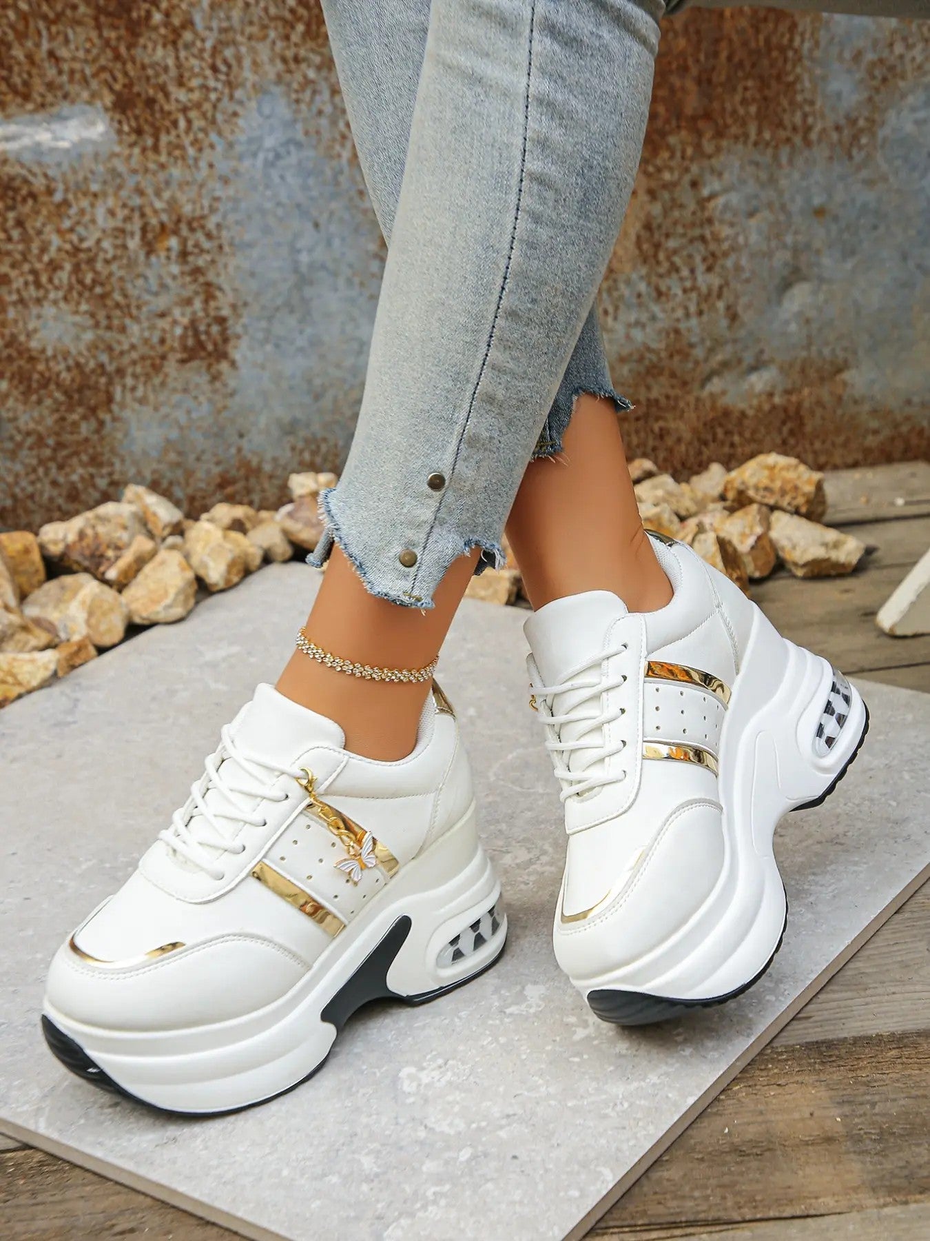 Women's PU Platform Casual Shoes image 8