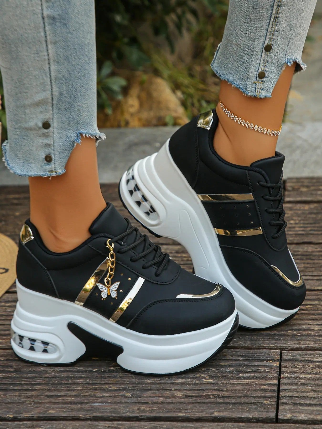 Women's PU Platform Casual Shoes image 9