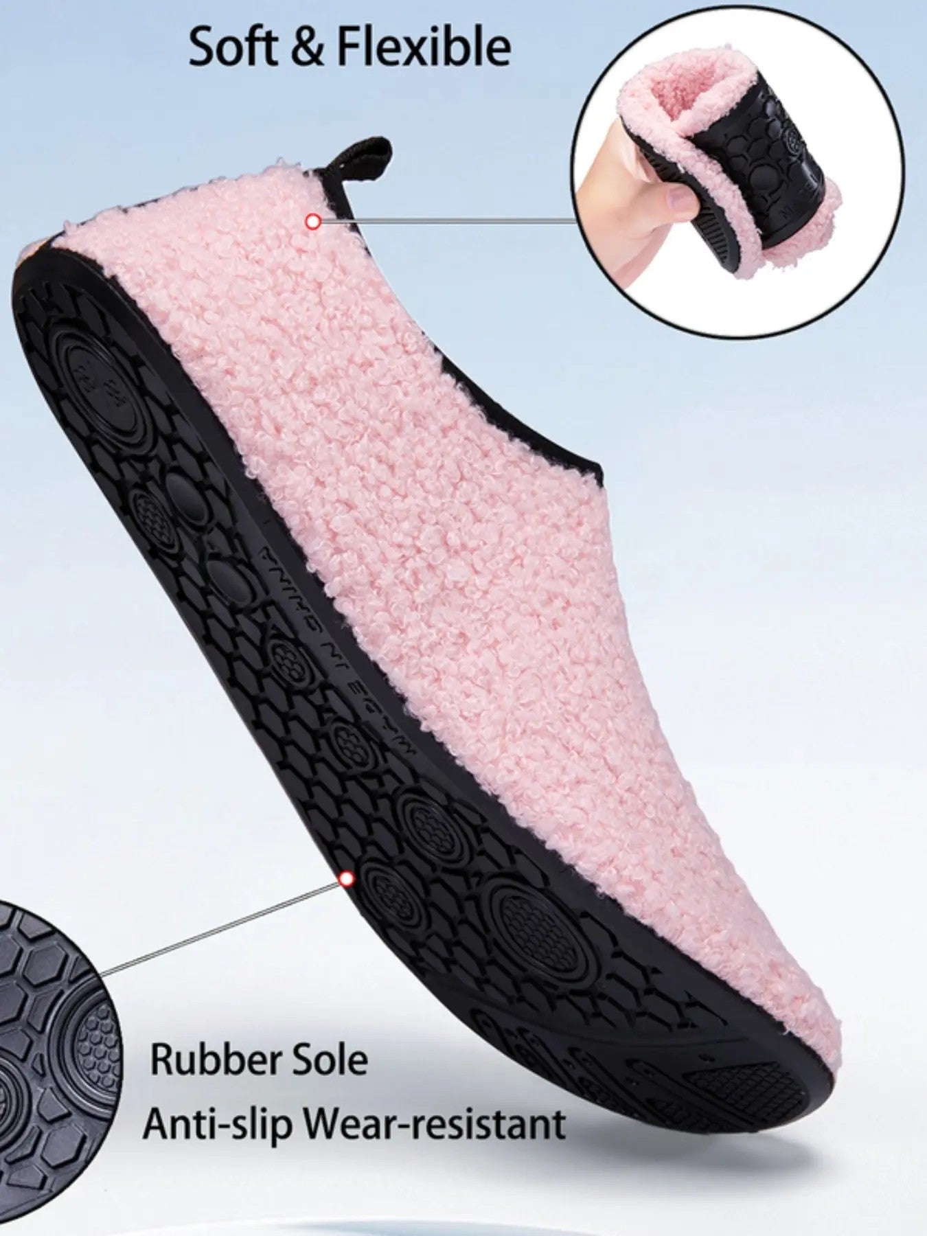 Women's Soft Plastic House Slippers image 3