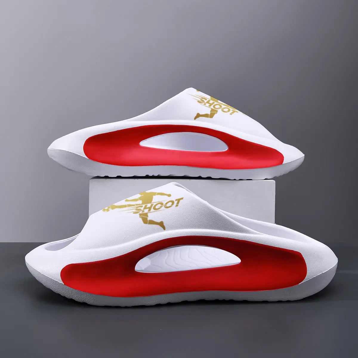 Unisex Thick-Sole Cloud Slides image 3