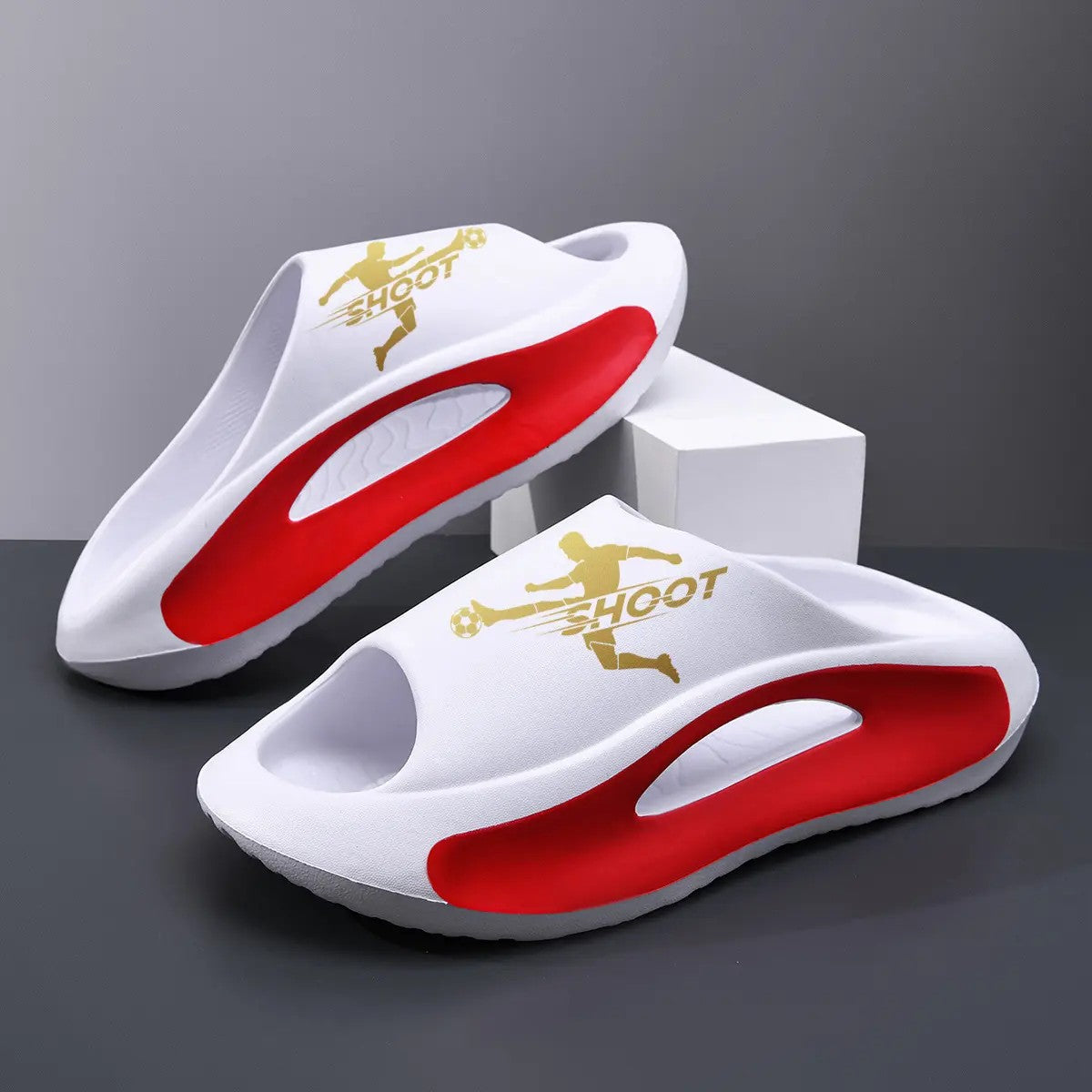 Unisex Thick-Sole Cloud Slides image 4