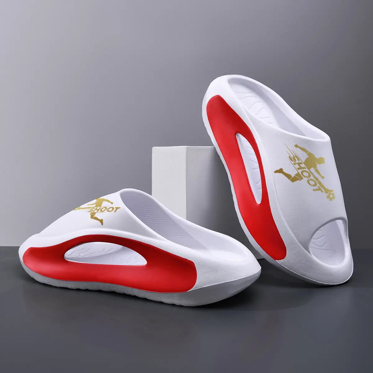 Unisex Thick-Sole Cloud Slides image 5