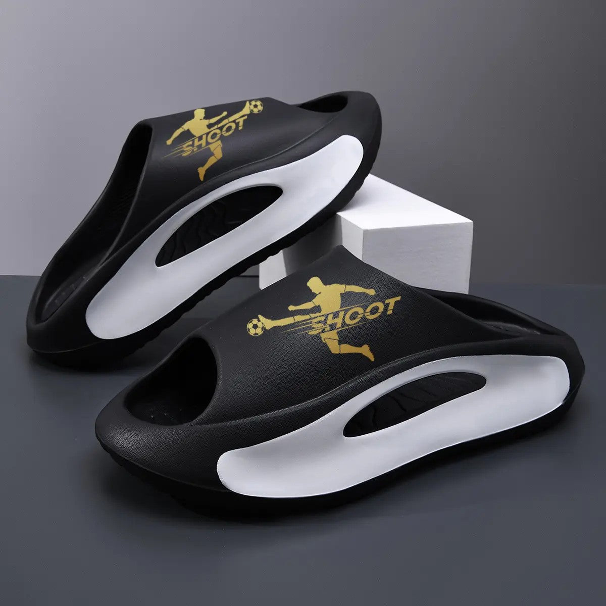 Unisex Thick-Sole Cloud Slides image 7