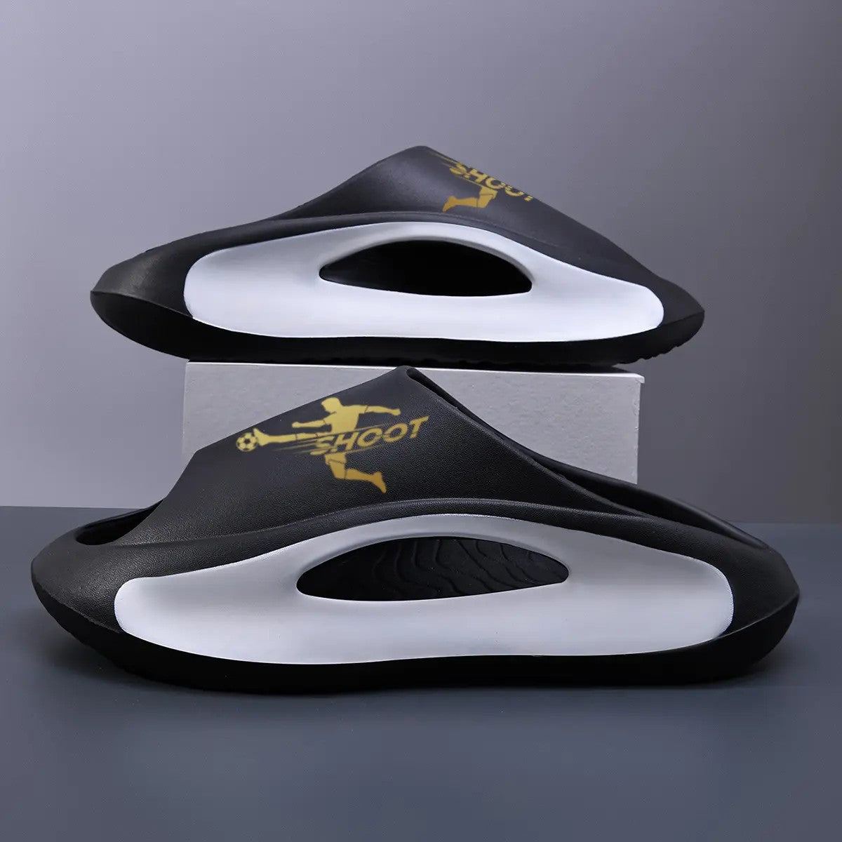 Unisex Thick-Sole Cloud Slides image 8