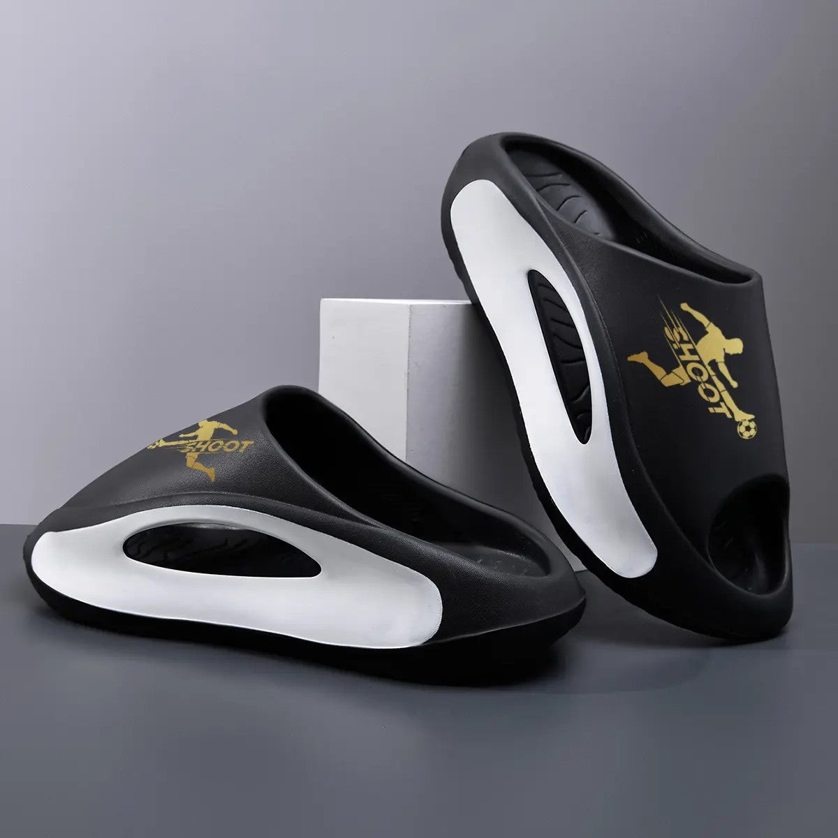 Unisex Thick-Sole Cloud Slides image 9
