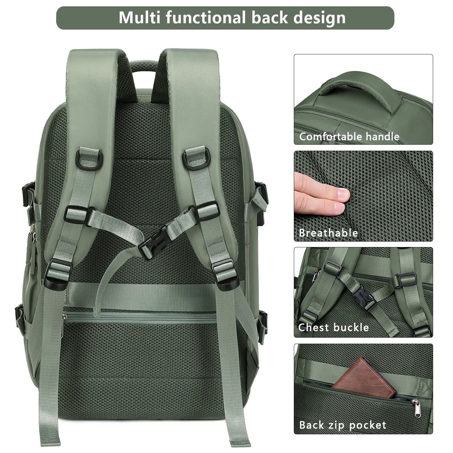 Lightweight Fabric School Backpack image 4