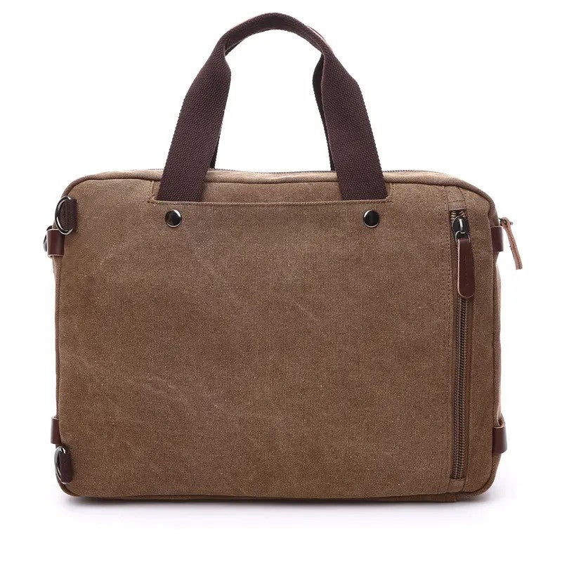 Multi-Compartment Fabric Laptop Briefcase image 2