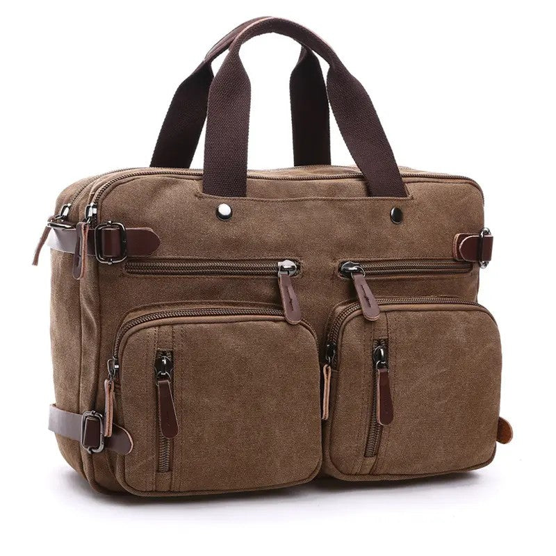Multi-Compartment Fabric Laptop Briefcase image 6