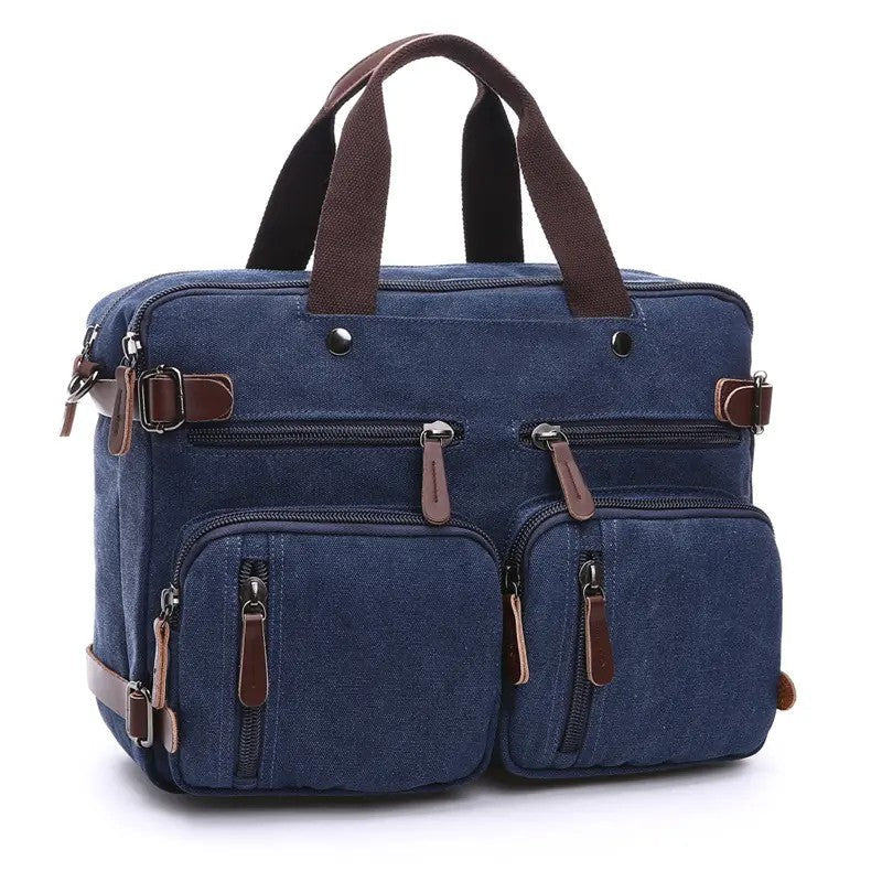 Multi-Compartment Fabric Laptop Briefcase image 8