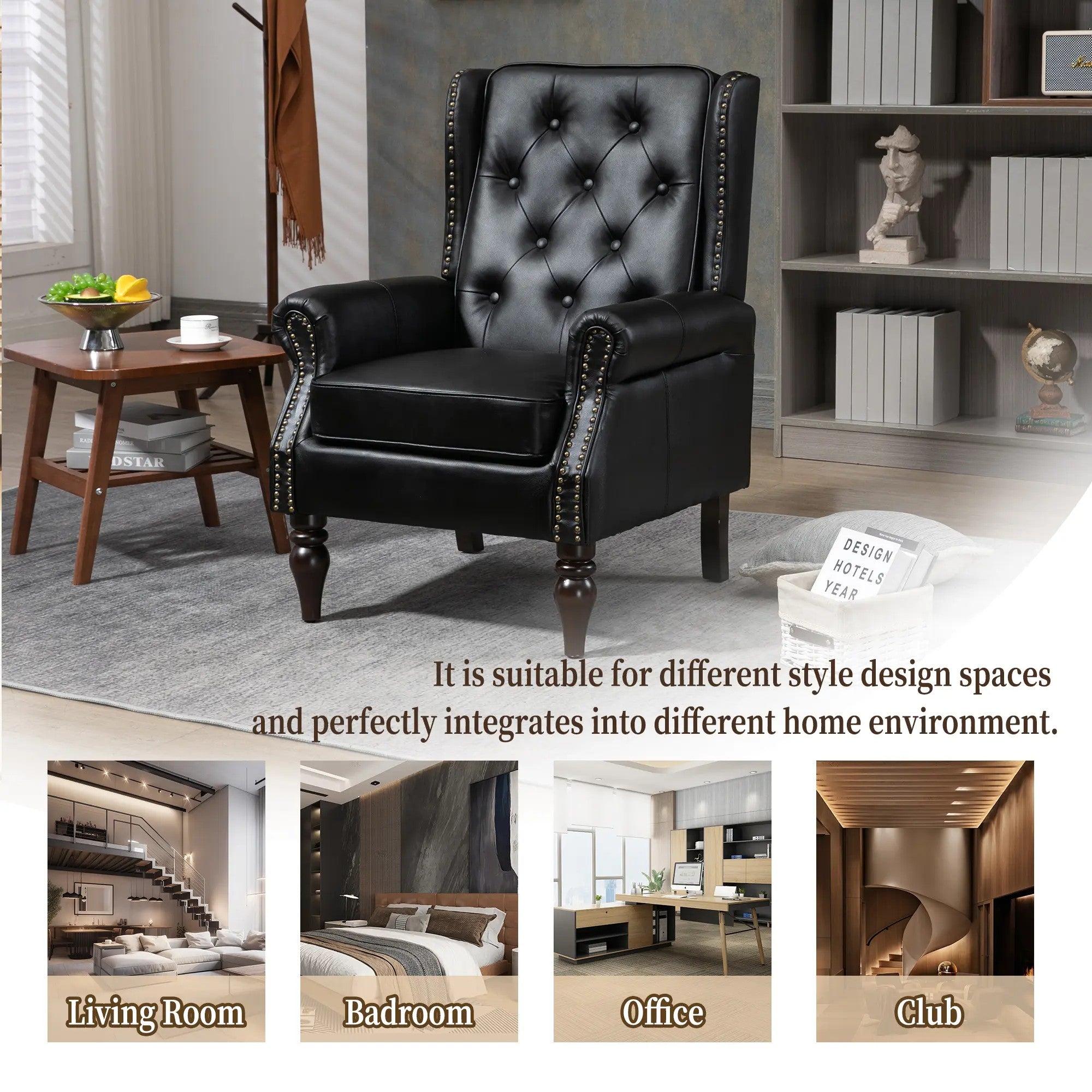 Padded PU Home Chair with Iron Frame image 5