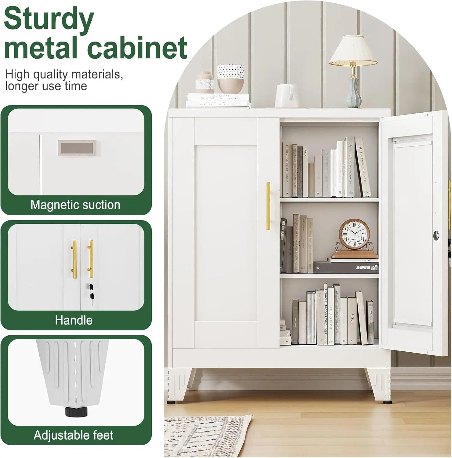 Compact Steel Storage Cabinet 40 x 46 x 62 cm image 4