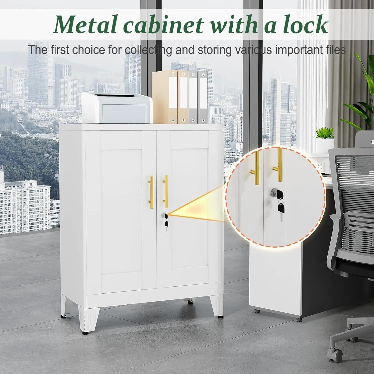 Compact Steel Storage Cabinet 40 x 46 x 62 cm image 6