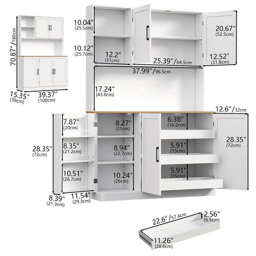 Marble and Steel Storage Cabinet image 2