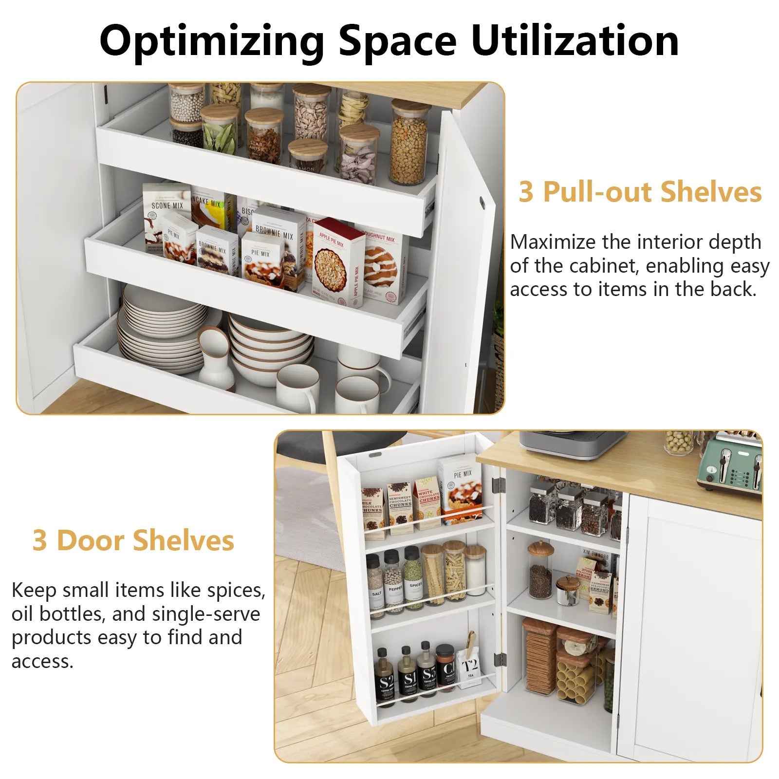 Marble and Steel Storage Cabinet image 3