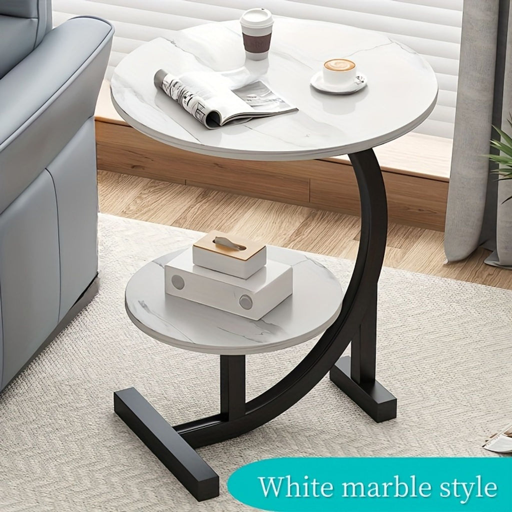 simple luxurious solid wood round coffee table modern double image 11