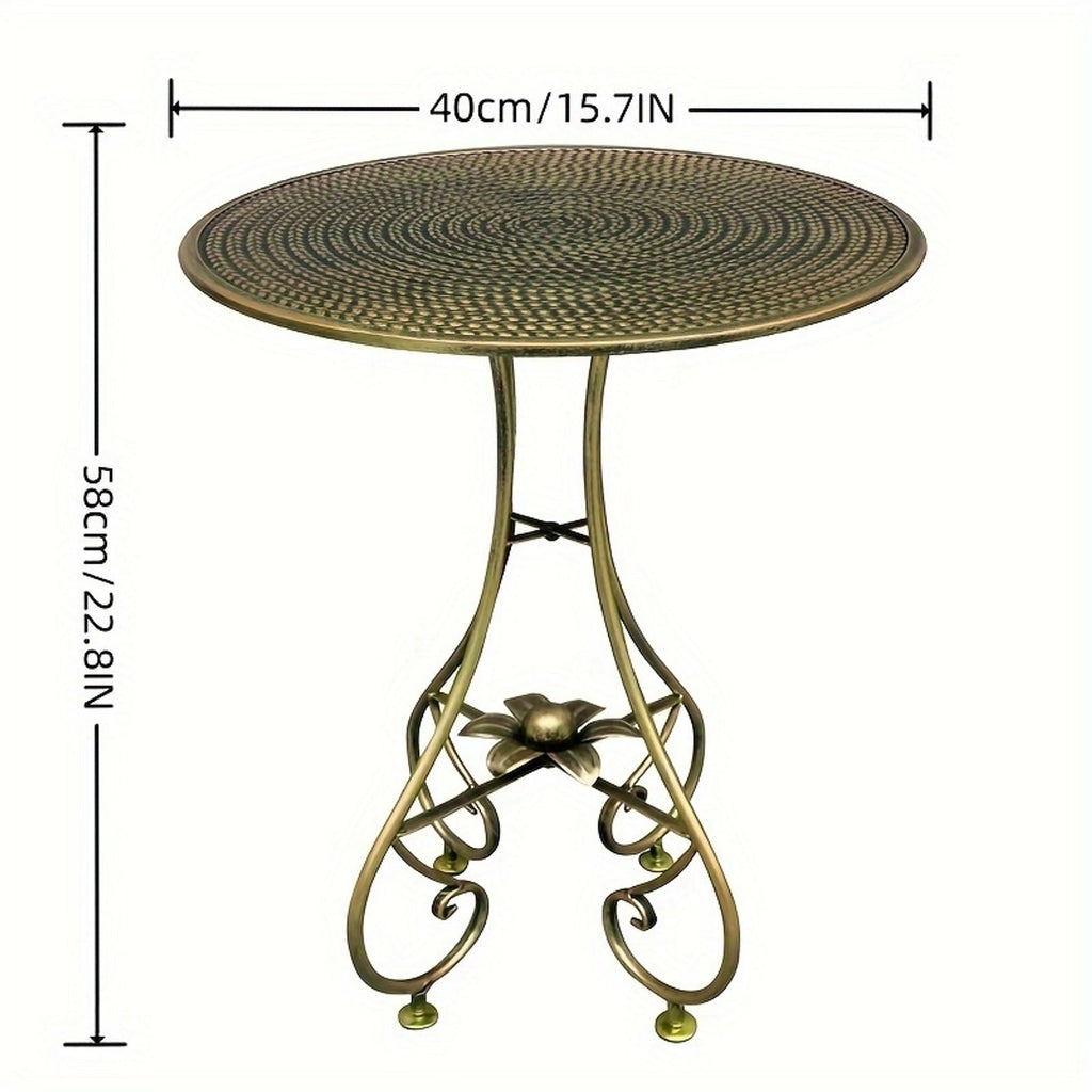 1pc luxury antique bronze coffee table