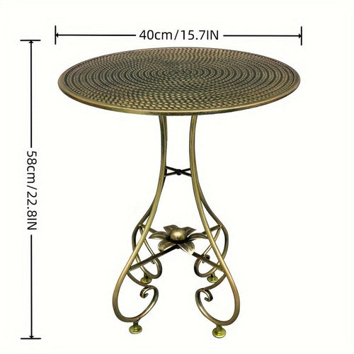 1pc luxury antique bronze coffee table
