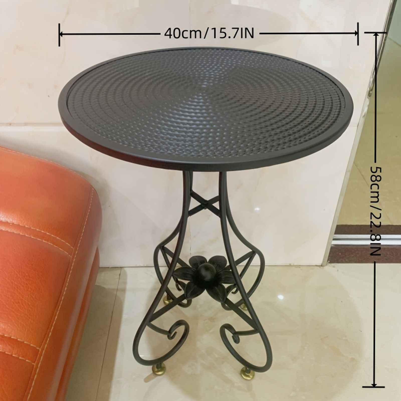 1pc luxury antique bronze coffee table image 8