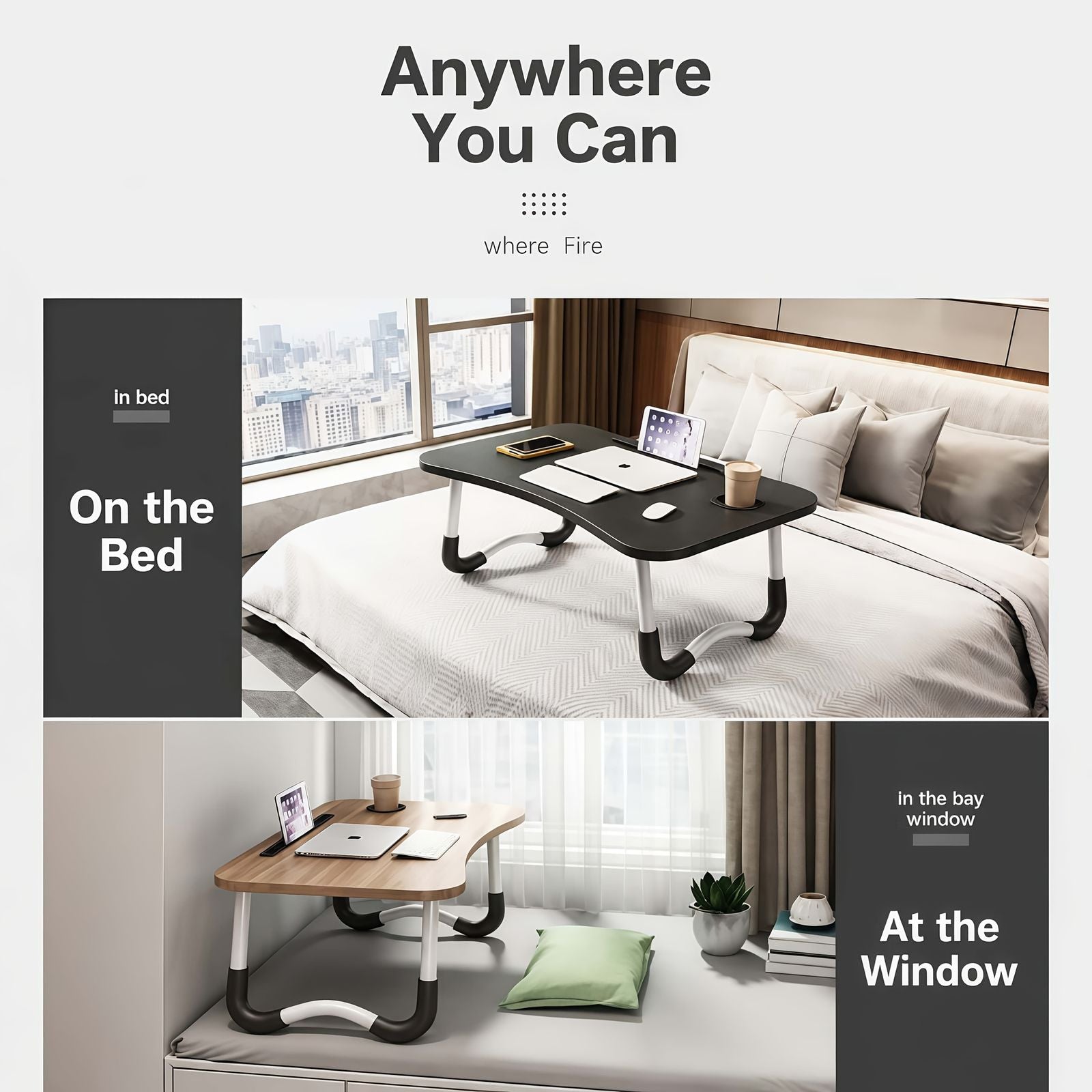 a bedside computer desk a curved sturdy folding image 8