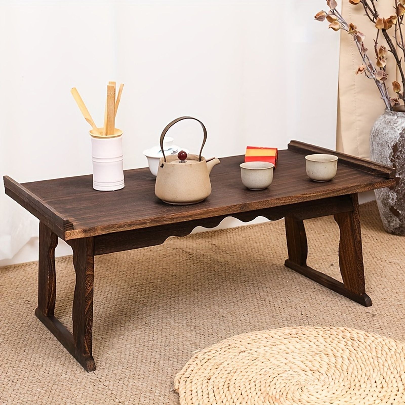 japanese floor standing table small coffee table coffee image 2