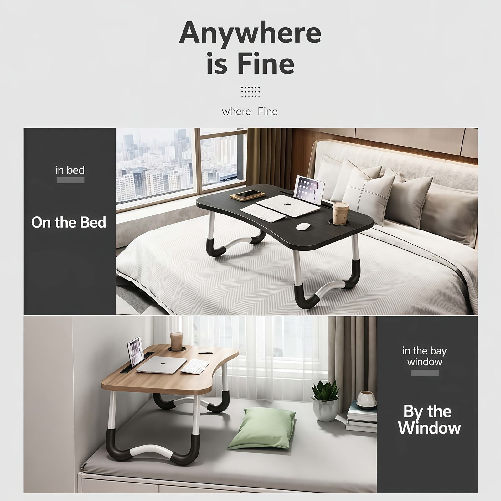 a bedside computer desk a curved sturdy folding image 10